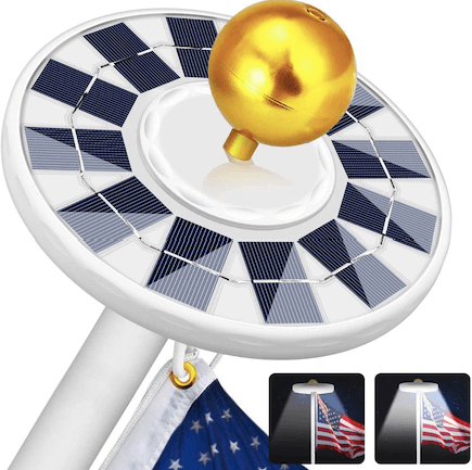 The length of time does it consider for a solar energy flag pole light-weight to cost?