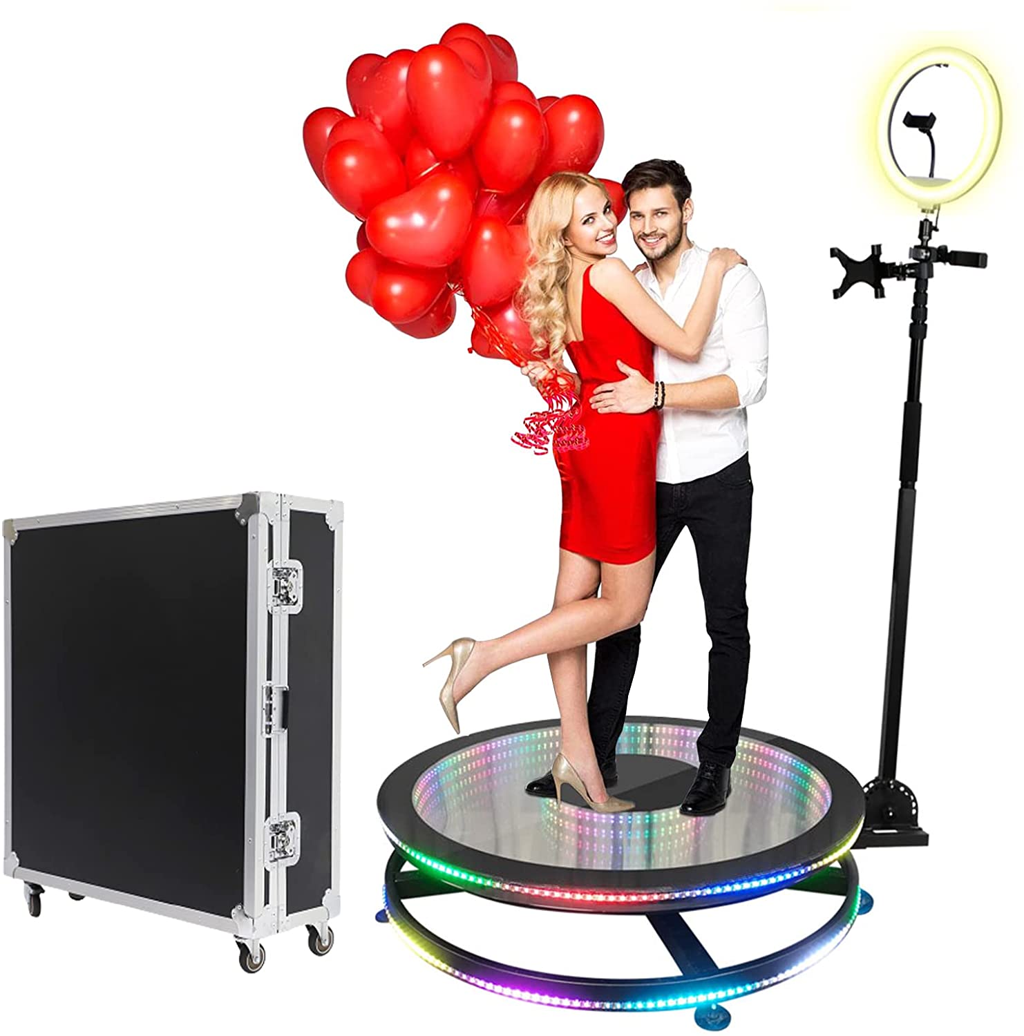 Spot transportable photo booth products at the parties.